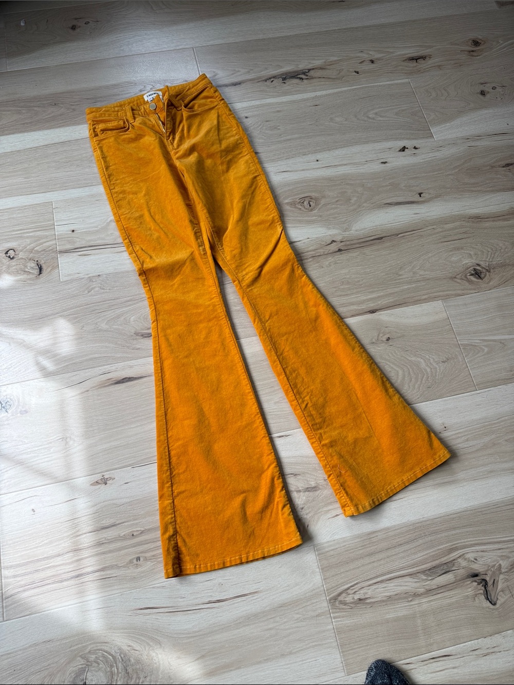 L'AGENCE Mustard Corduroy Flare Pants